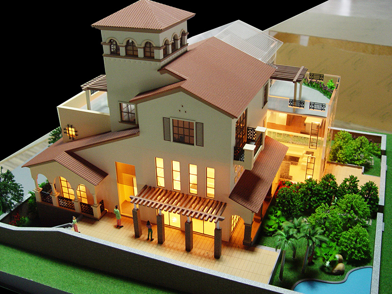 青岛别墅模型（一）